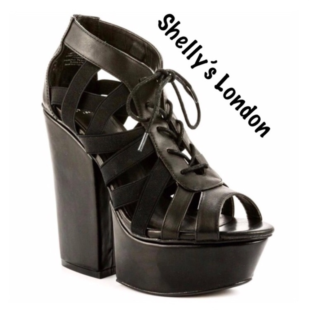 NWOT Shelly’s London Sexy Platform Heels Size 6